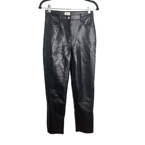 Wilfred Faux Leather Pants Women's Size 2 Black